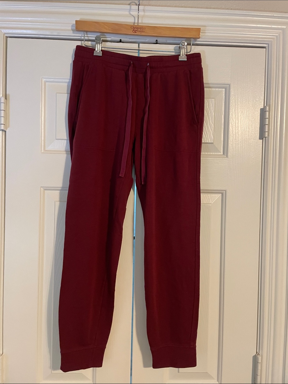 Lou & Grey Maroon Drawstring Joggers